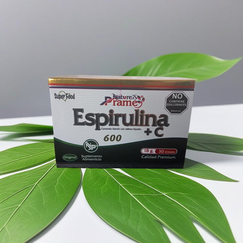 Espirulina 600 mg Caja x 30 Unidades