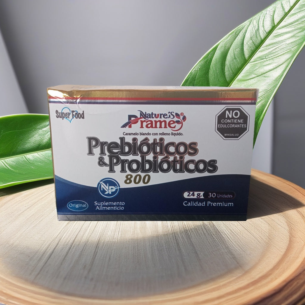 Prebióticos y Probióticos  (800mg) x 30 Unidades