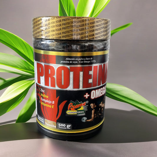 Proteina + Omega 3 - Alimento en Polvo - 500 gr.